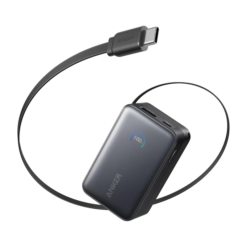 Anker Nano 10K 45 W med inbyggd kabel